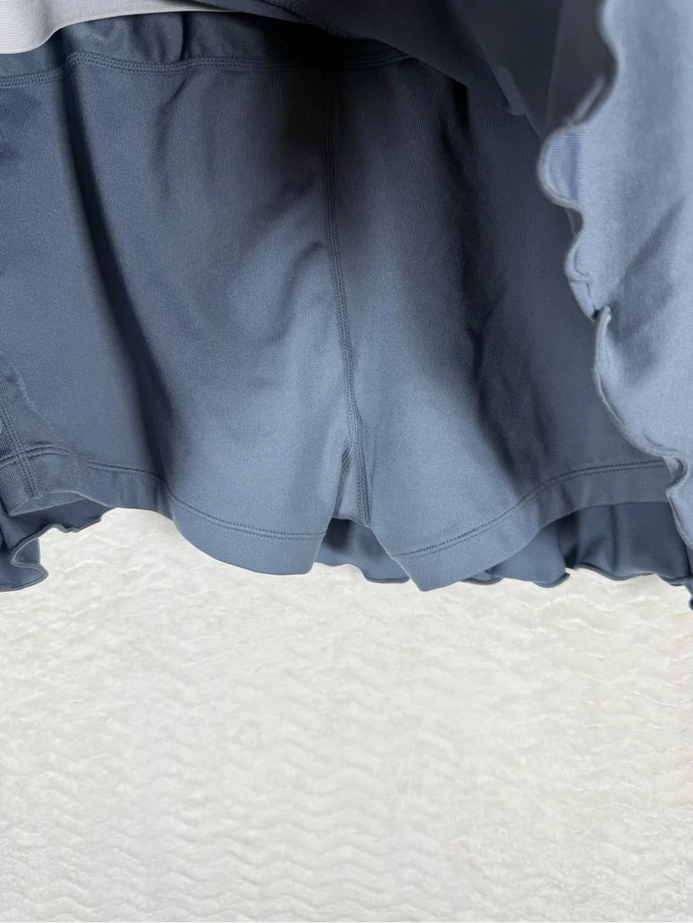 Nike Women's Gray Ruffle Tennis Skort with Contrast Trim. Look good on the court